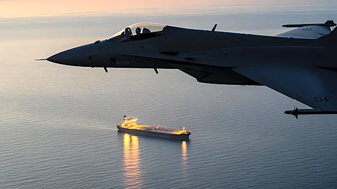 US Navy Super Hornet Disables Iranian Oil Tanker Amid Blockade