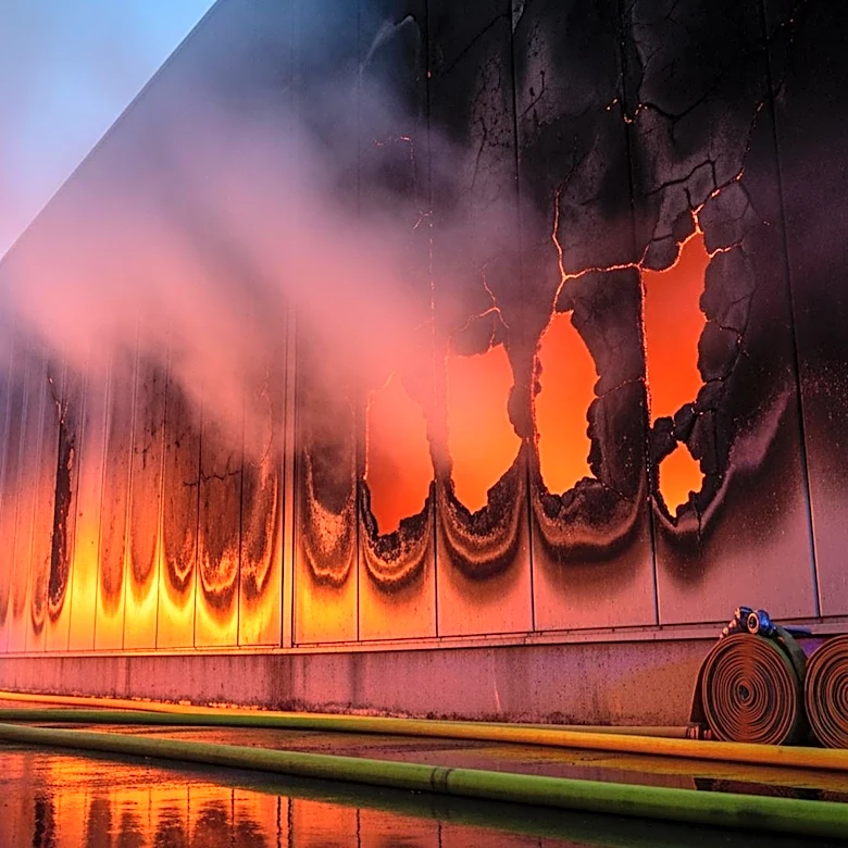 Firefighters Battle Remaining Hot Spots at Belleville, N.J. Warehouse After Major Fire