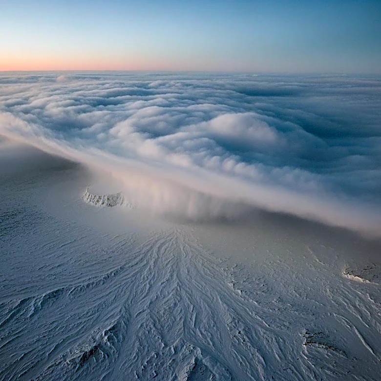 NASA Observes Rare Arctic Storm and Cloud Formations Over Alaska
