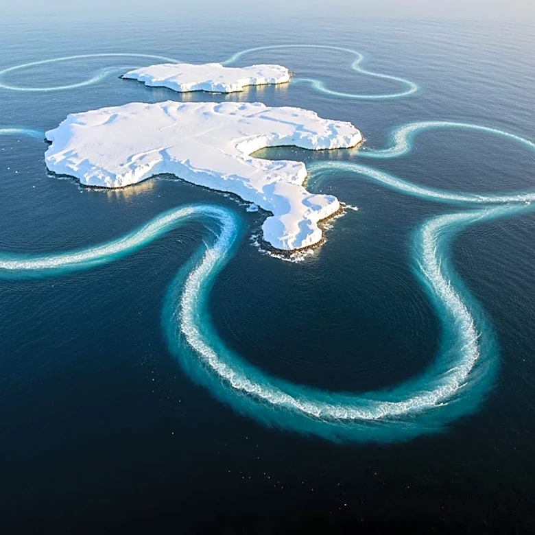 NASA Captures Stunning Von Kármán Vortex Streets Over Peter I Island