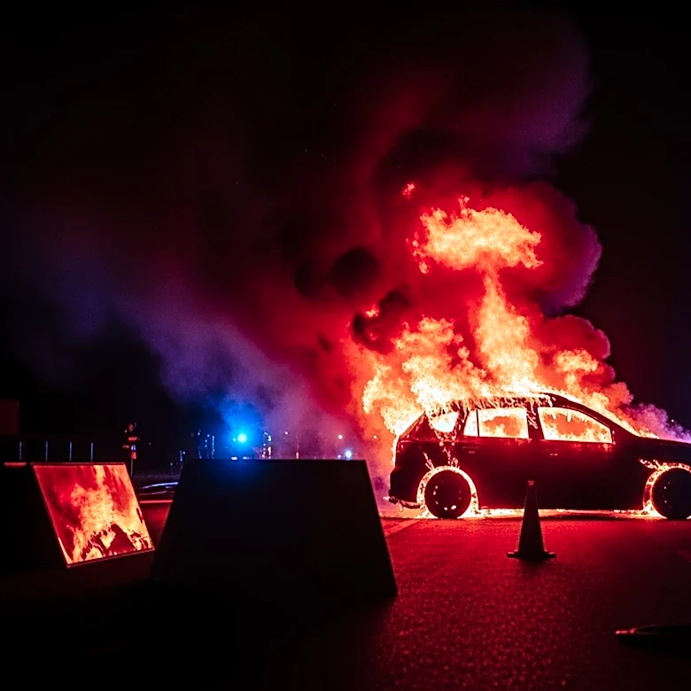Emergency Crews Battle Vehicle Fires in Northwest Miami-Dade