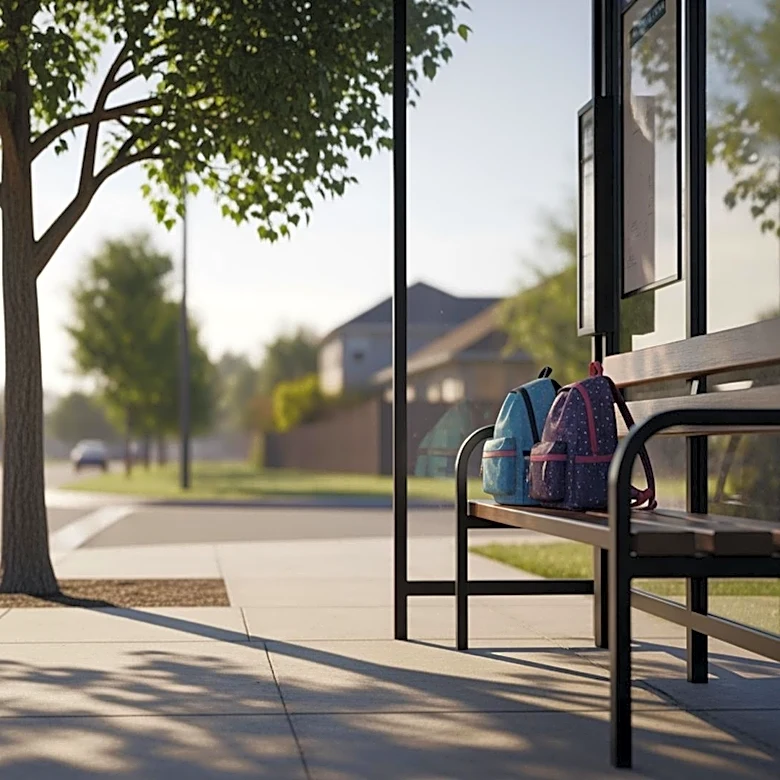 Mother Reports Two Young Children Left Unattended at Fayette County Bus Stop