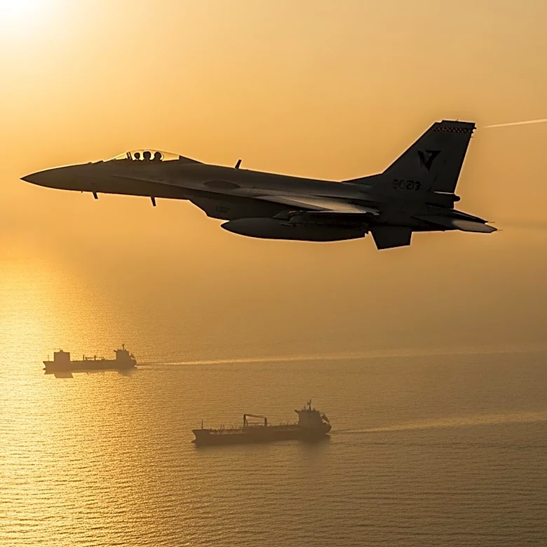 US Navy Fighter Jet Disables Iranian Tankers Amid Blockade Enforcement