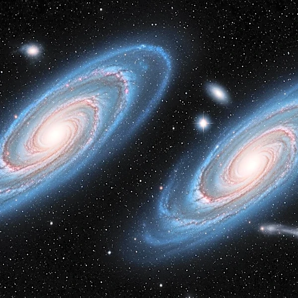 Face-on Spiral Galaxies M51 and M101 Shine in Northern Sky