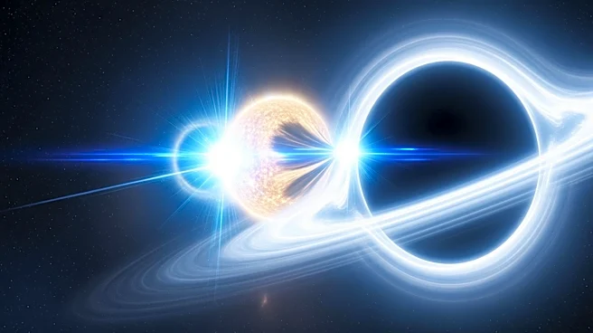 New Research Suggests Black Holes Colliding with Stars Cause Mysterious Blue Flashes