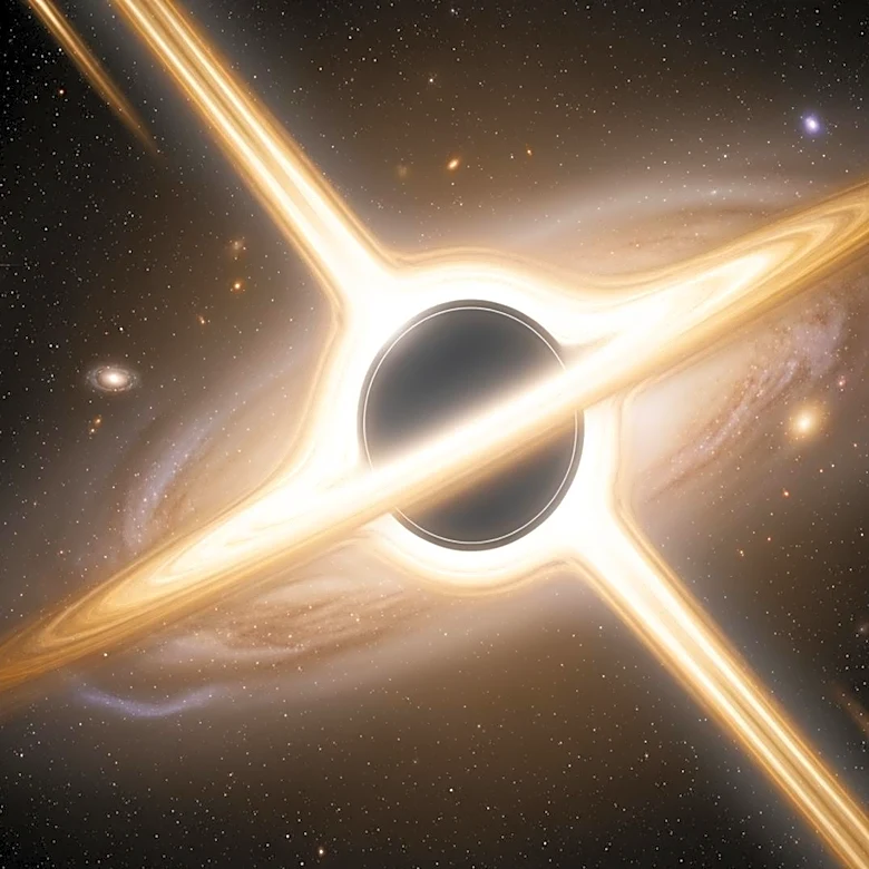 Astronomers Measure Black Hole Jets with Power Equivalent to 10,000 Suns