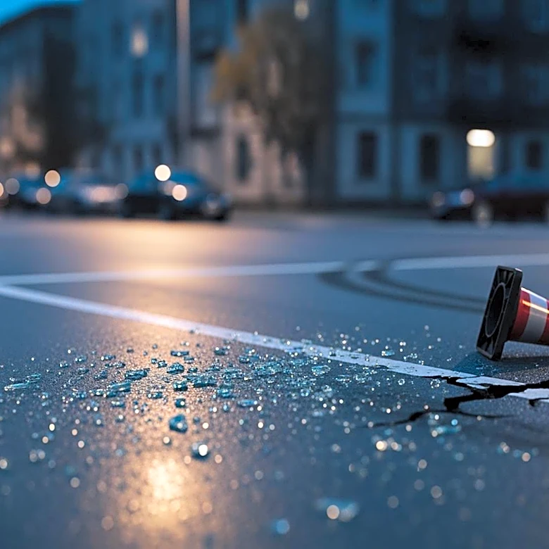 Baltimore Car Crash Aftermath Captured on Video Near North Caroline and East Madison Streets