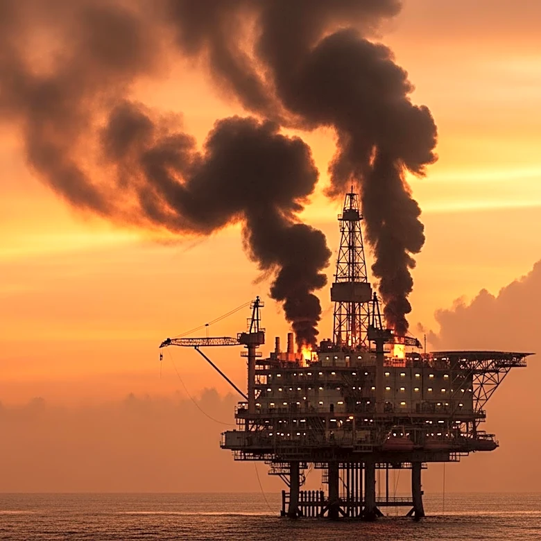Fire on Southern California Oil Rig Prompts Evacuation and Raises Environmental Concerns