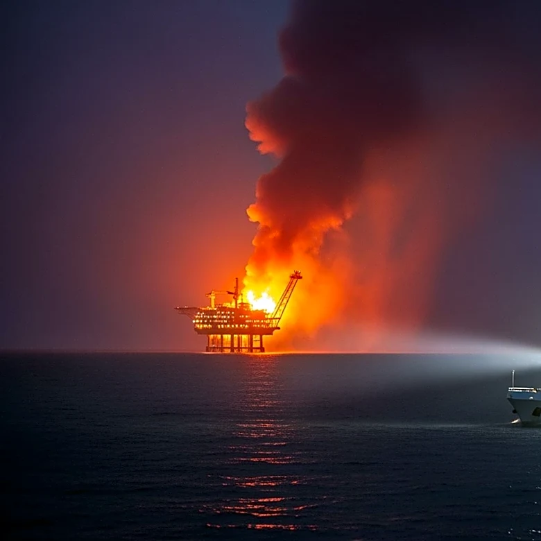 U.S. Coast Guard Responds to Fire on California Offshore Gas Platform Near Santa Barbara