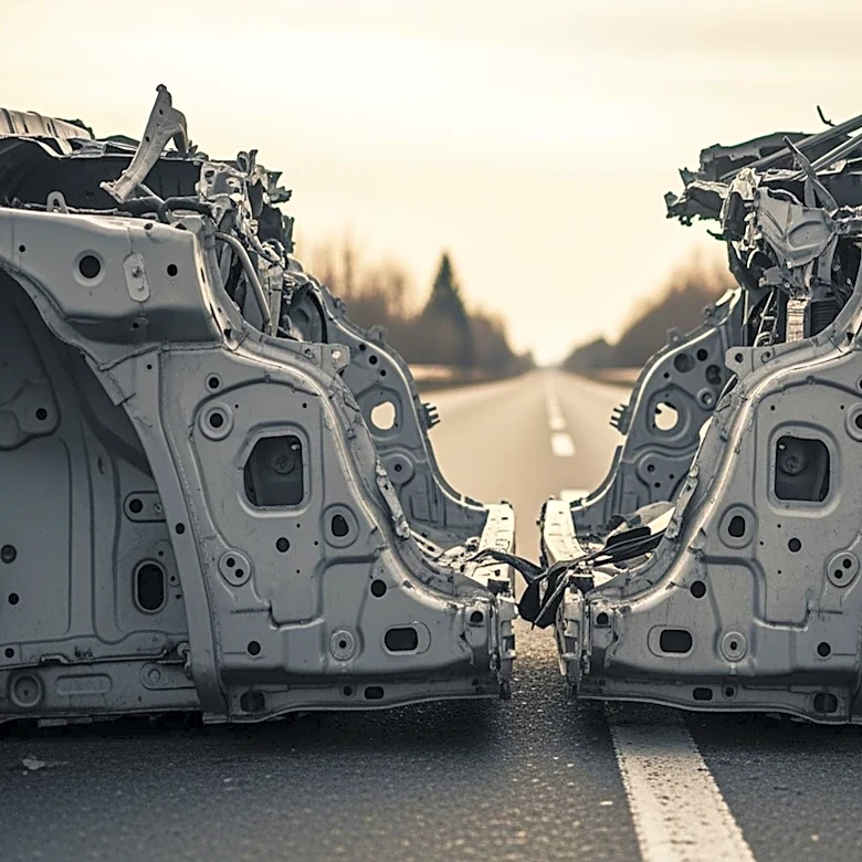 Driver Miraculously Survives After Car is Severed in Half in Michigan Accident