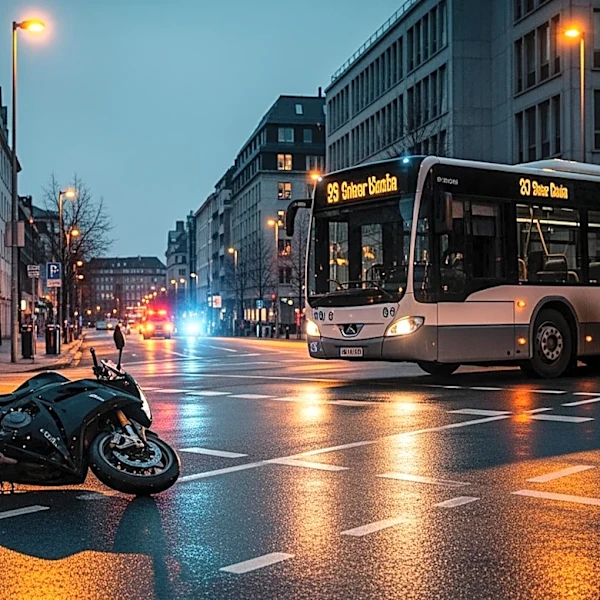 Motorcycle and RTD Bus Collision in Denver Results in Hospitalization