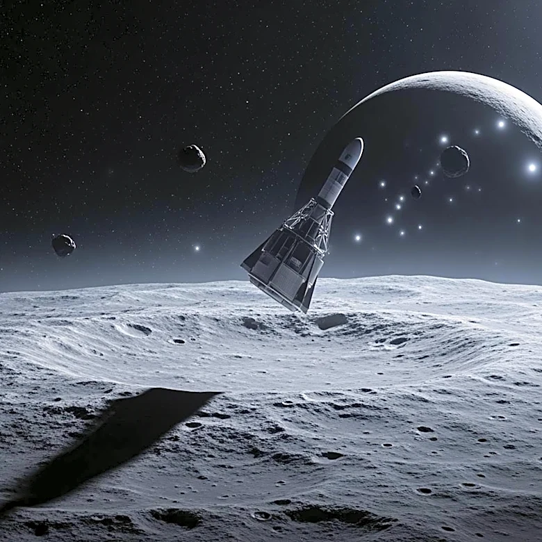 SpaceX Falcon 9 Rocket Stage Predicted to Crash into Moon, Raising Space Debris Concerns