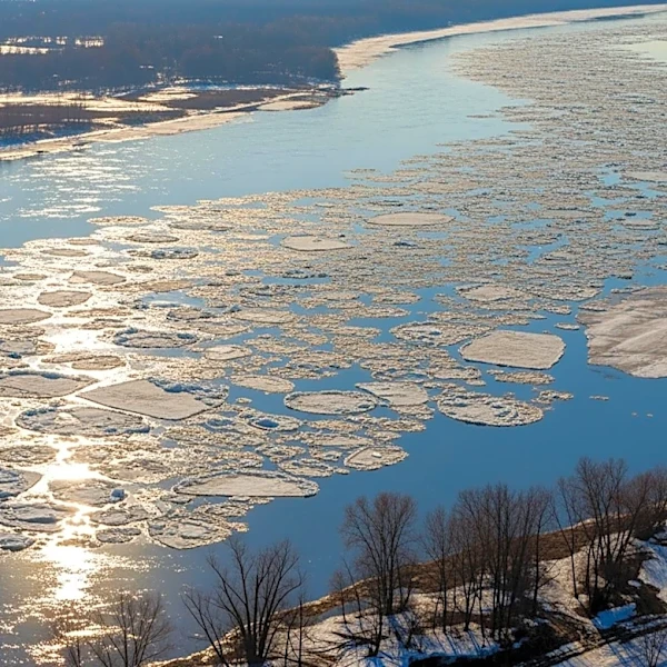 NASA Observes Ice Breakup on Kuskokwim River, Raising Flood Concerns in Aniak, Alaska