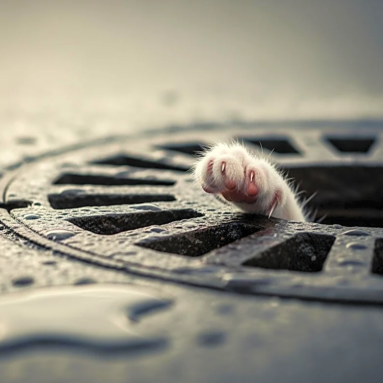 Kitten Rescued from Massapequa Sewer Just Before Rainstorm Threatens Its Life