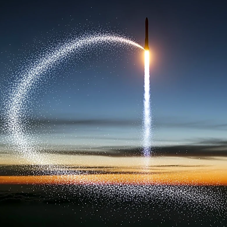 SpaceX Falcon 9 Reentry Leaves Measurable Lithium Plume in Atmosphere