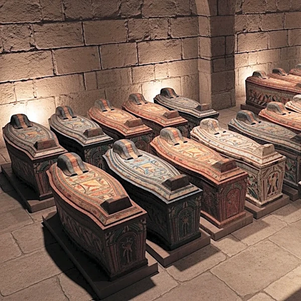 Archaeologists Discover 22 Painted Coffins and Sealed Papyri in Luxor Chamber