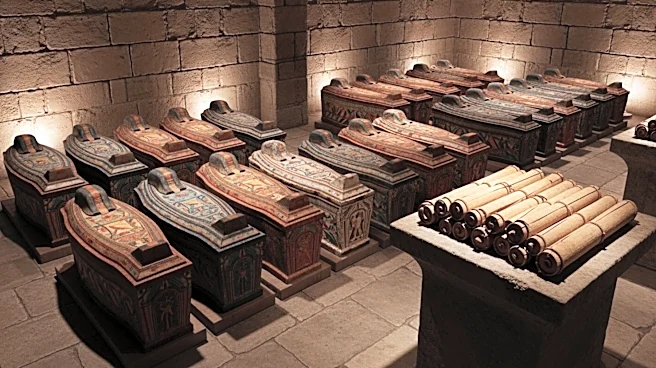 Archaeologists Discover 22 Painted Coffins and Sealed Papyri in Luxor Chamber