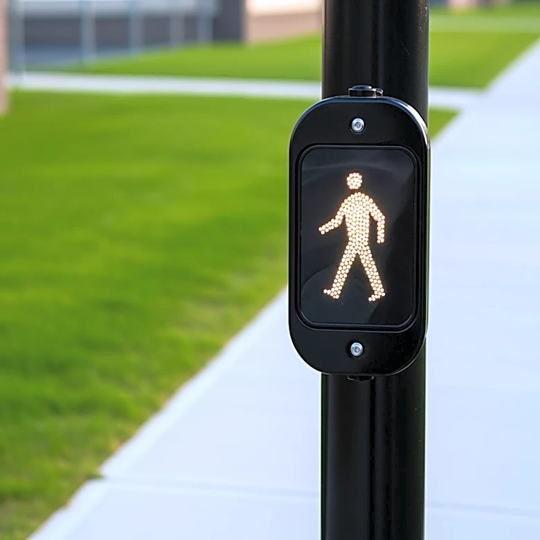 New Pedestrian Signal Installed Near Webb Elementary to Enhance Student Safety