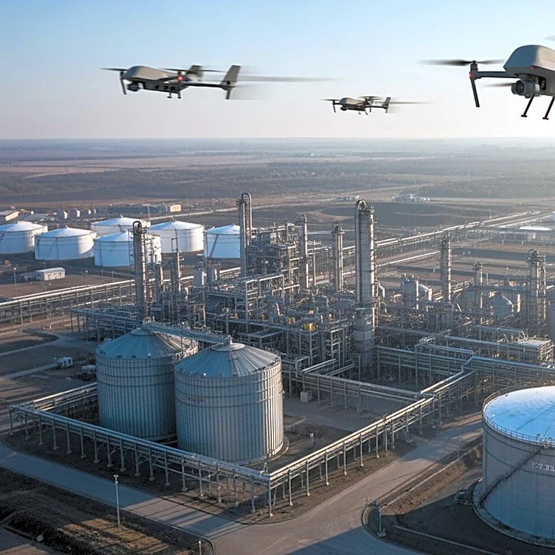 Ukrainian Drones Target Russian Explosives Plant in Strategic Strike