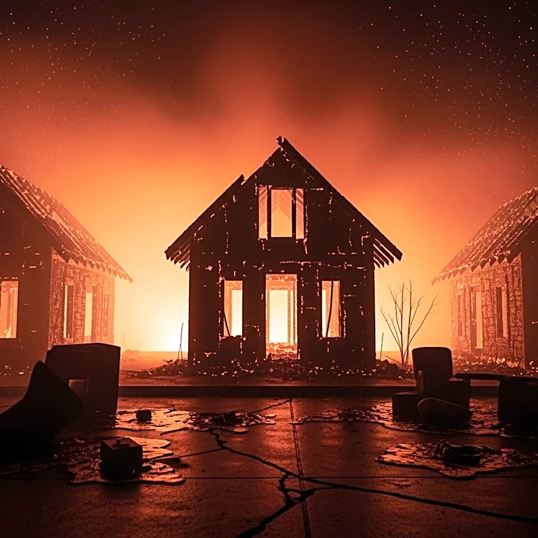 Newark Fire Destroys Three Homes, Residents Witness Devastation