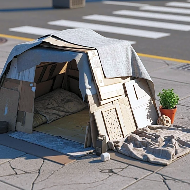 Homeless Man 'Tiger' Transforms NYC Sidewalk into Personal Living Space, Sparking Community Concerns