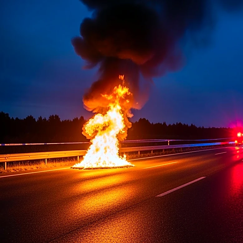 Massive Gas Tanker Fire on I-287 in New Jersey Causes Injuries and Road Closures