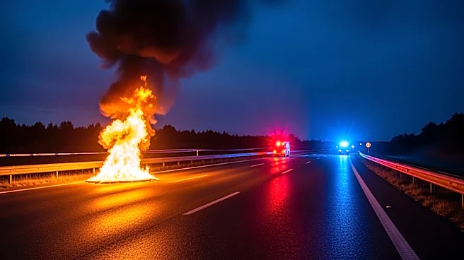 Massive Gas Tanker Fire on I-287 in New Jersey Causes Injuries and Road Closures
