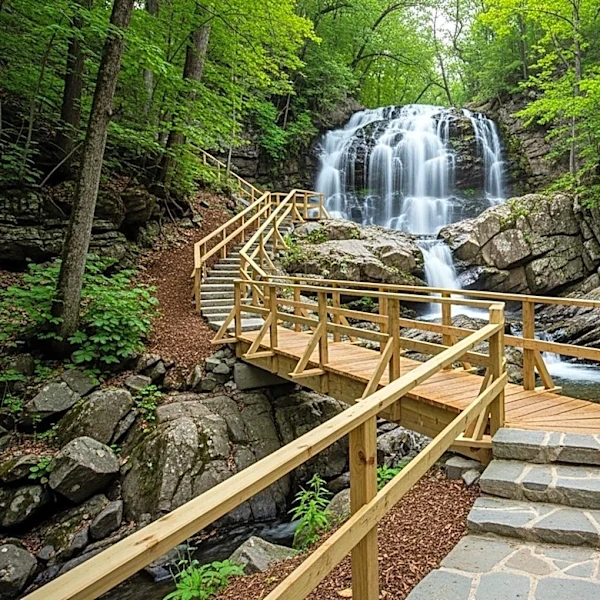Michigan DNR Reopens Houghton-Douglass Falls with New Developments for Public Access