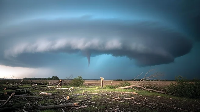 Possible Tornado Causes Damage Near Ashland, Nebraska