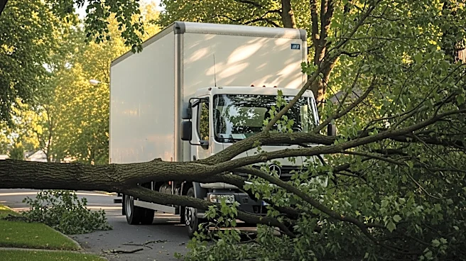 Newark Bakery Truck Crash Leaves Driver Unharmed Despite Tree Obstruction