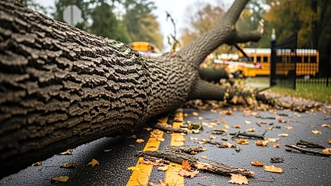 Severe Weather Causes Tree Blockage and School Closures in Macomb County