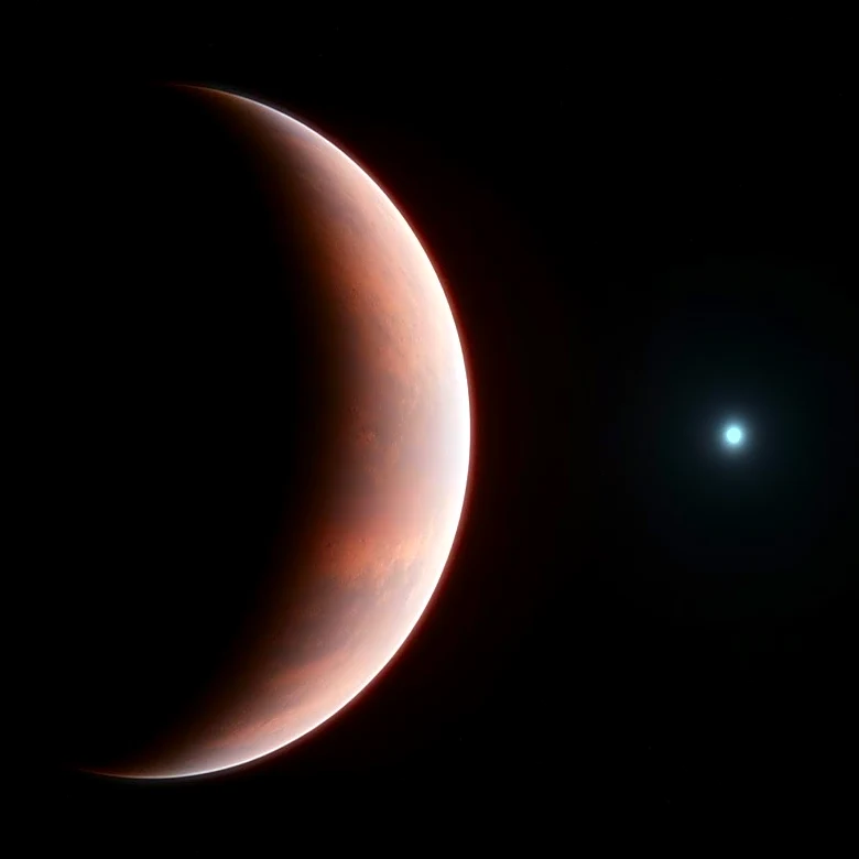 NASA's Psyche Mission Captures Unique Crescent View of Mars