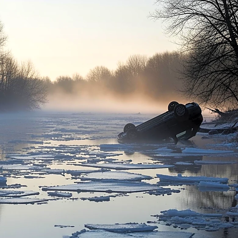 Driver in Pittsburgh Dies After Drunk Driving Incident into Icy River
