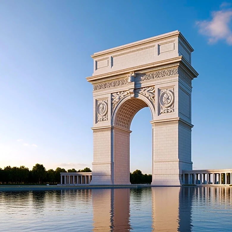 President Trump's Administration Proposes 250-Foot Triumphal Arch on Columbia Island