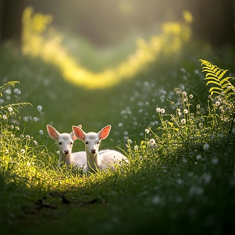 Rare Leucistic Fawns Rescued and Rehabilitated in Pennsylvania