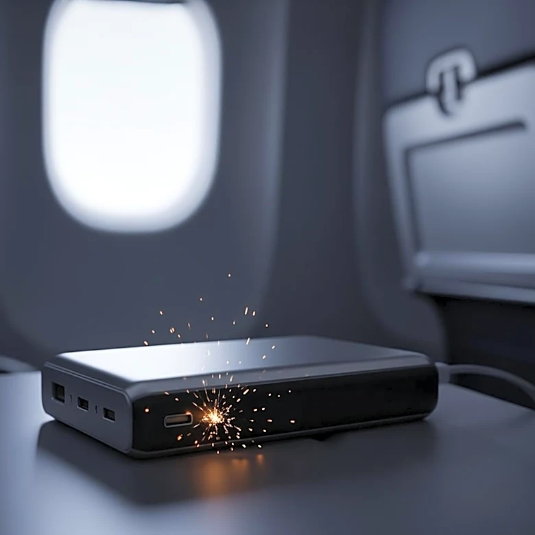 Passenger's Power Bank Mishap Causes Flight Diversion and 16-Hour Delay