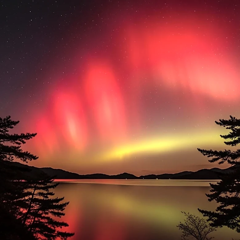Unusual Red Auroras Over Japan Indicate Stronger Solar Storms
