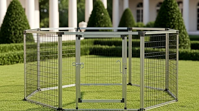 UFC Cage Construction on White House Lawn for Upcoming Event