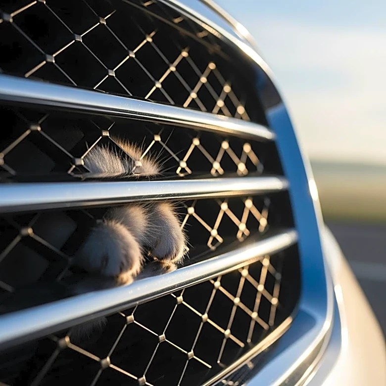 Kitten Survives 100-Mile Journey in Car Grill Across Pennsylvania