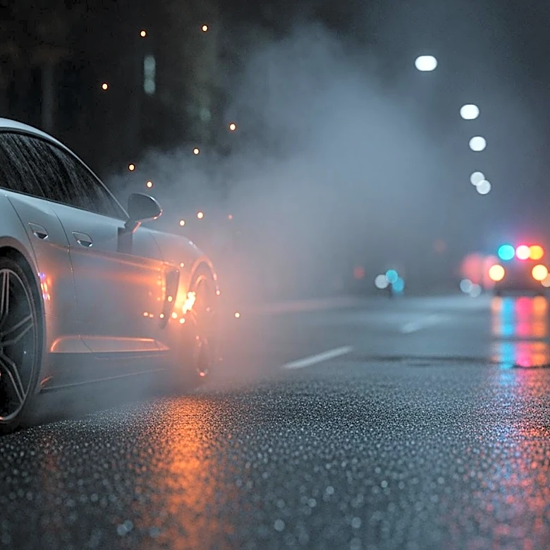 Police Pursuit in Philadelphia Ends with Car Fire and Suspect Arrest