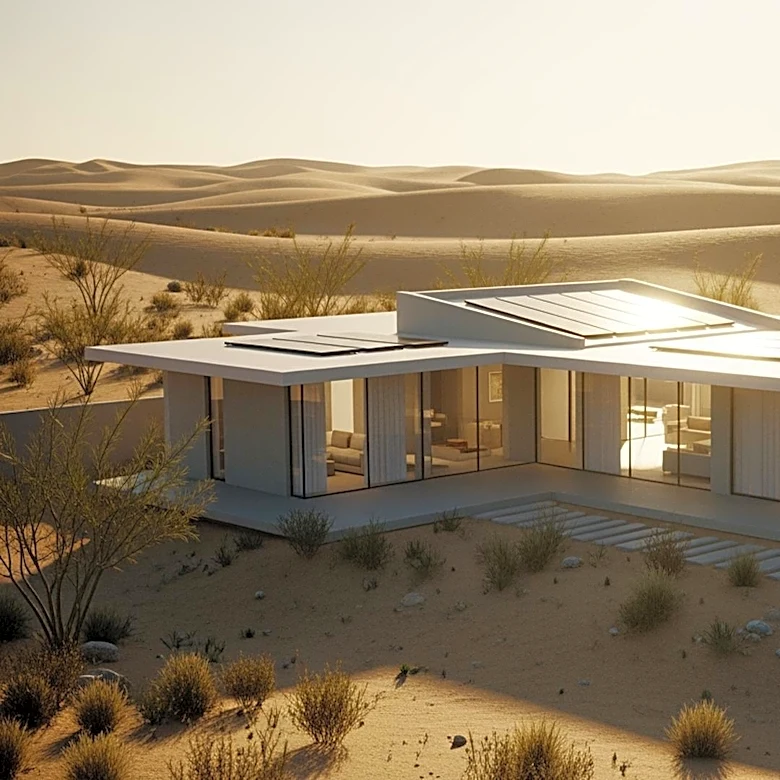 Architects Create Self-Sustaining Home in Egypt's Siwa Oasis, Emphasizing Modern Design and Sustainability