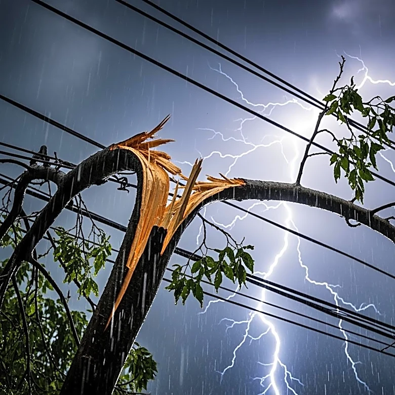 Massachusetts Storm Causes Power Outages as Trees Fall on Powerlines
