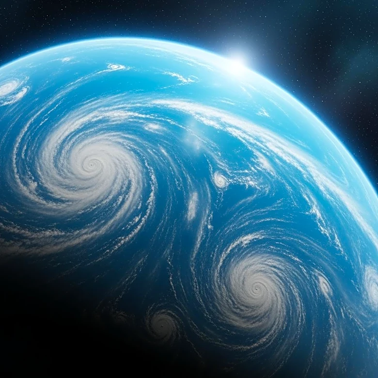 HD 189733b: A Deep-Blue Exoplanet with Extreme Weather Conditions
