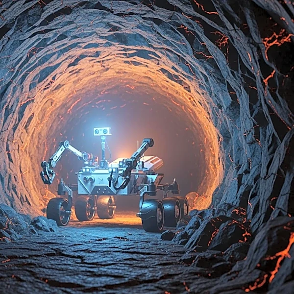 European Robots Explore Lava Tunnels for Future Space Bases on Moon and Mars