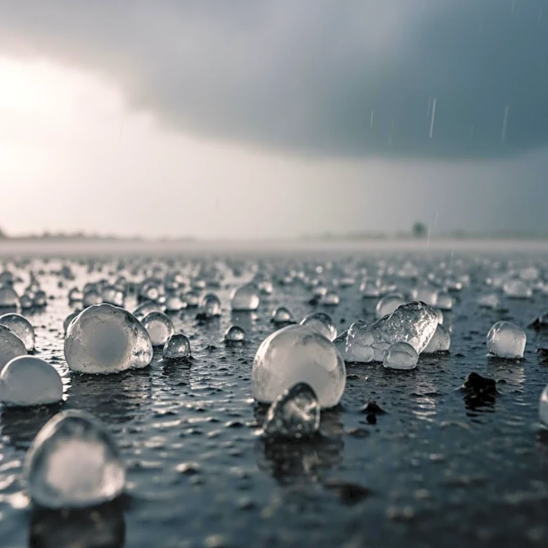 Severe Storms Bring Hail to Bennett, Colorado