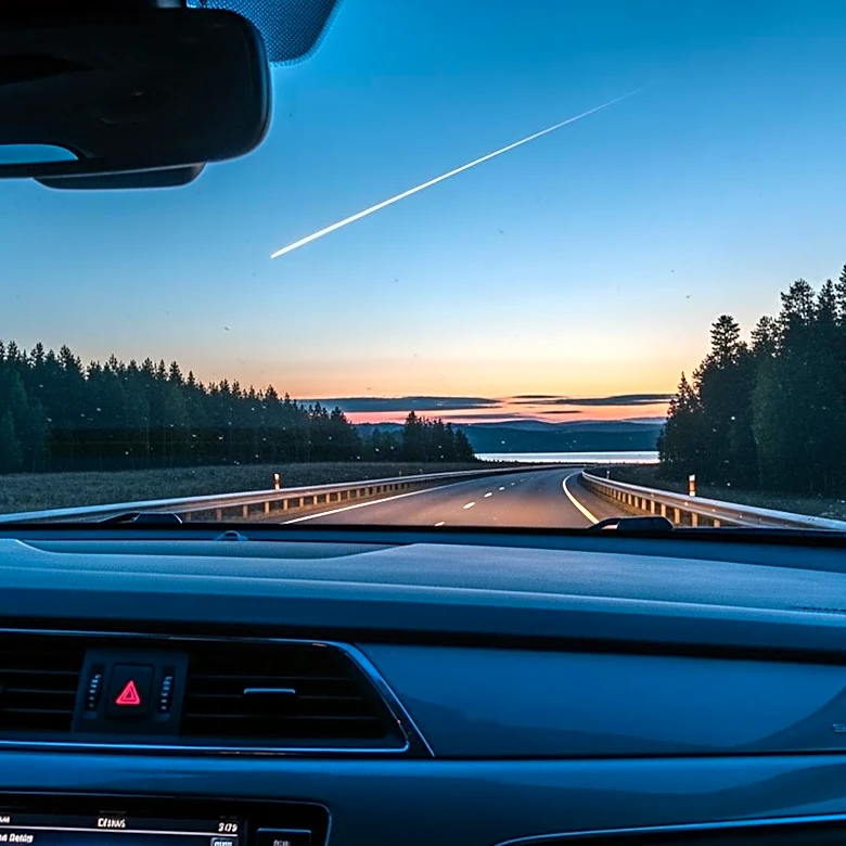 New York Driver Captures Meteor on Dashcam While Heading to Fishing