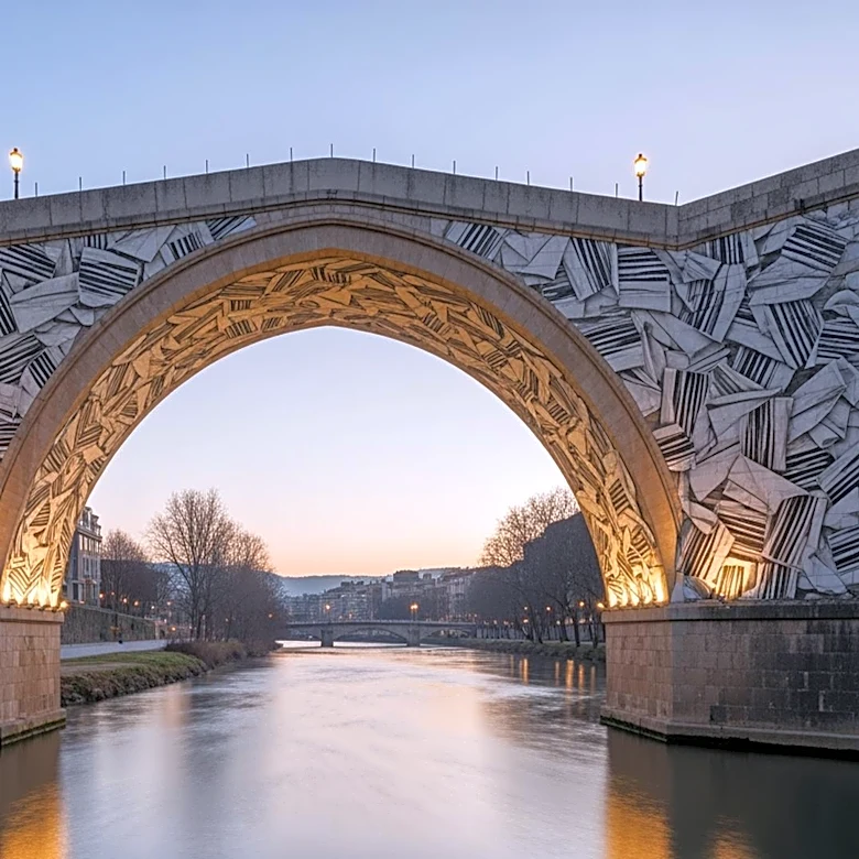 French Artist JR Transforms Pont Neuf Bridge into Giant Art Installation