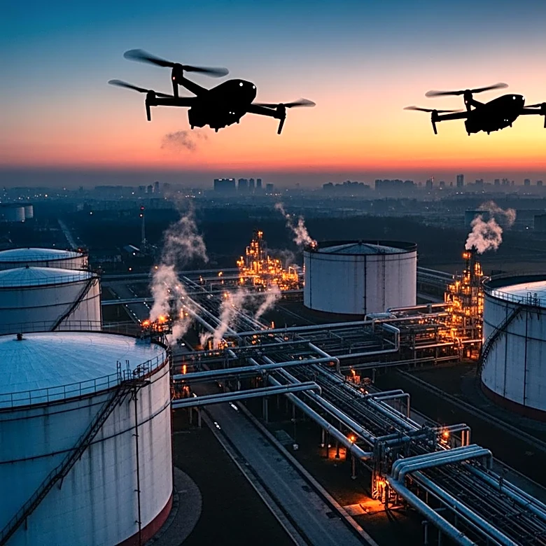 Ukrainian Drones Strike St. Petersburg Oil Terminal Amid Economic Forum