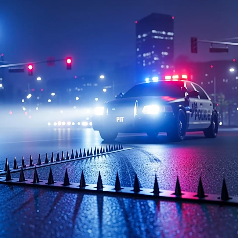 LAPD Ends Pursuit with Grand Theft Auto Suspect Using Spike Strip and PIT Maneuver