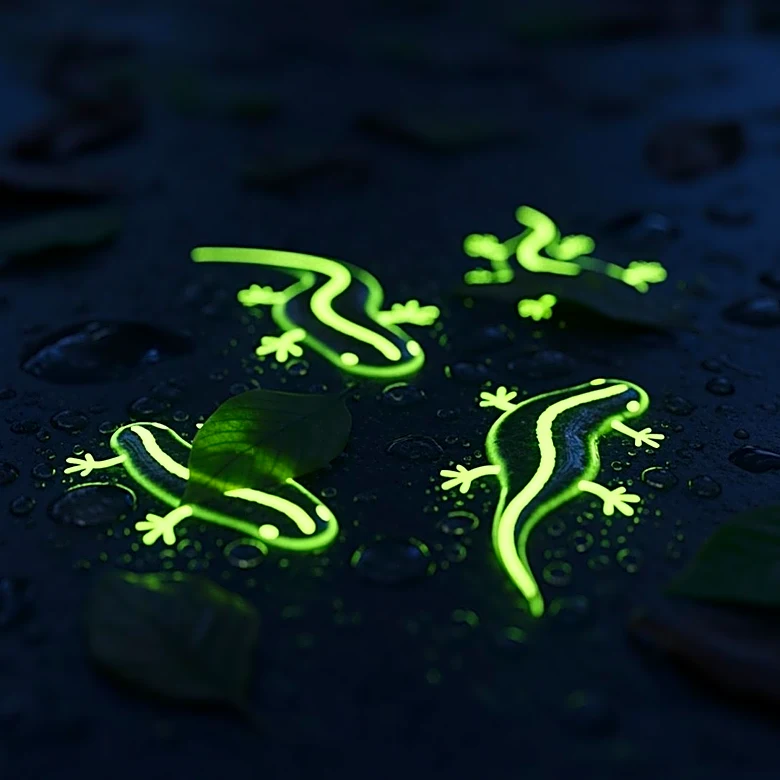Fire Salamanders Exhibit Biofluorescence for the First Time, Potentially Aiding Mating and Predator Avoidance